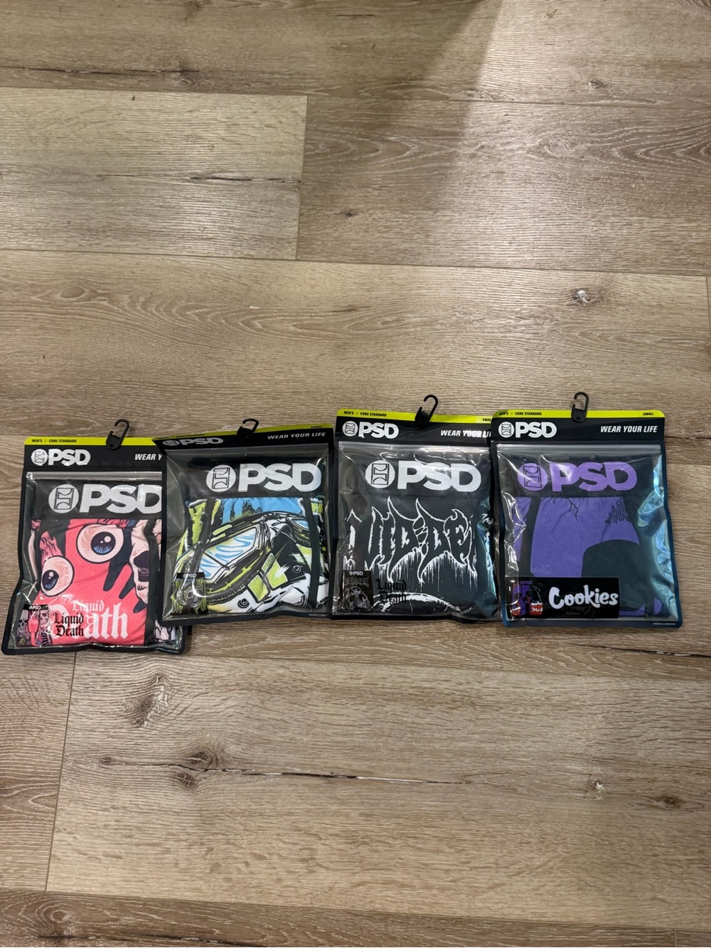 PSD Graphic Boxer Briefs Pack - Pink, Yellow, Black, Purple